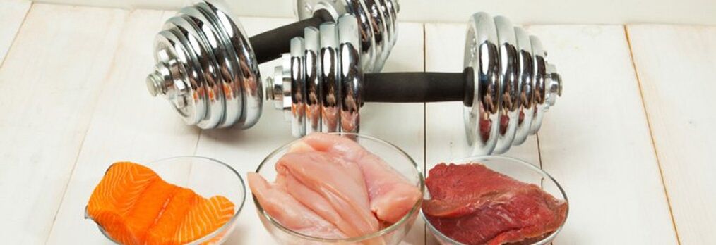Fisch-, Geflügel- und Rinderfilets auf dem Protein-Diät-Menü